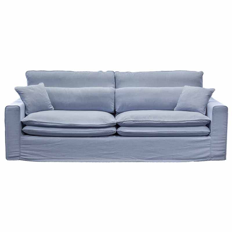 3,5 zitsbank Lösa - stof Siena Baby blauw 611