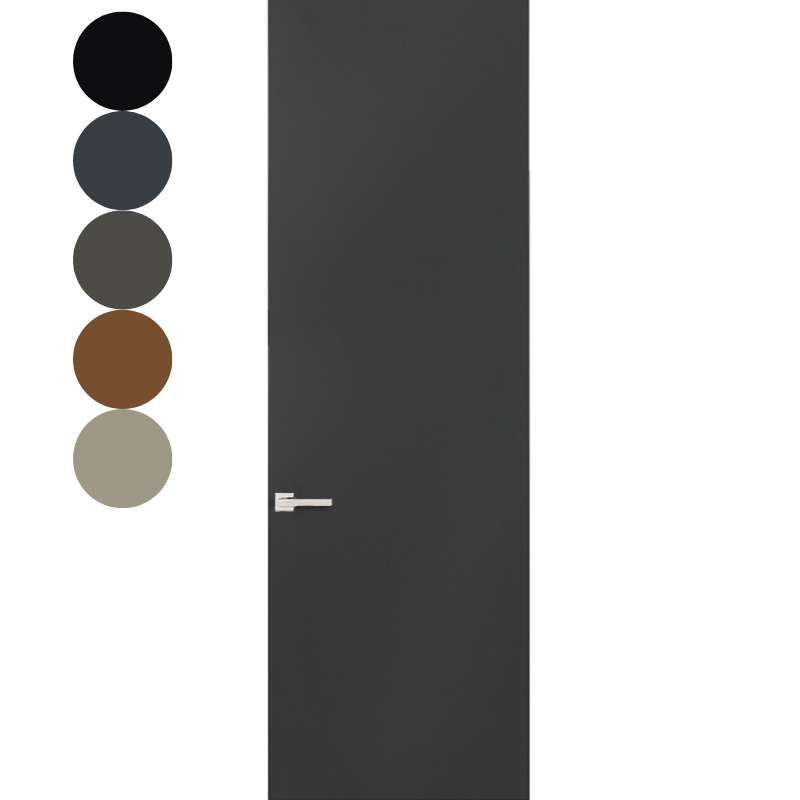 Binnendeur - Porta Alta - Piatto Negro kamerhoog - Stomp - Hoogwaardig voorgelakt zwart
