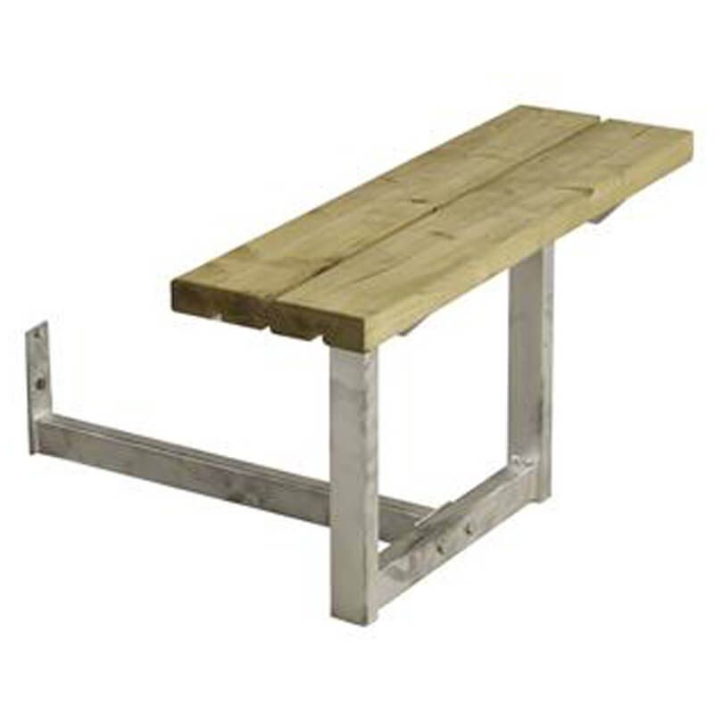 Aanbouwbank vuren geimpregneerd - Basic een zitplek 41 x 77 x 45 cm