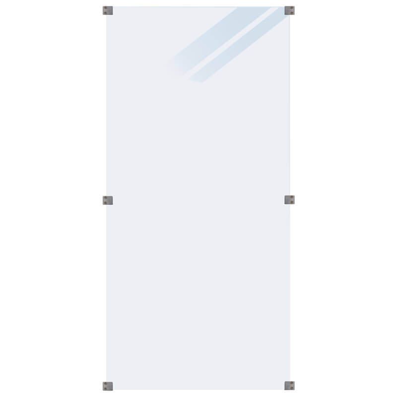 Glasplaat - Gehard glas 6 mm mat glas (90 x 180 cm)