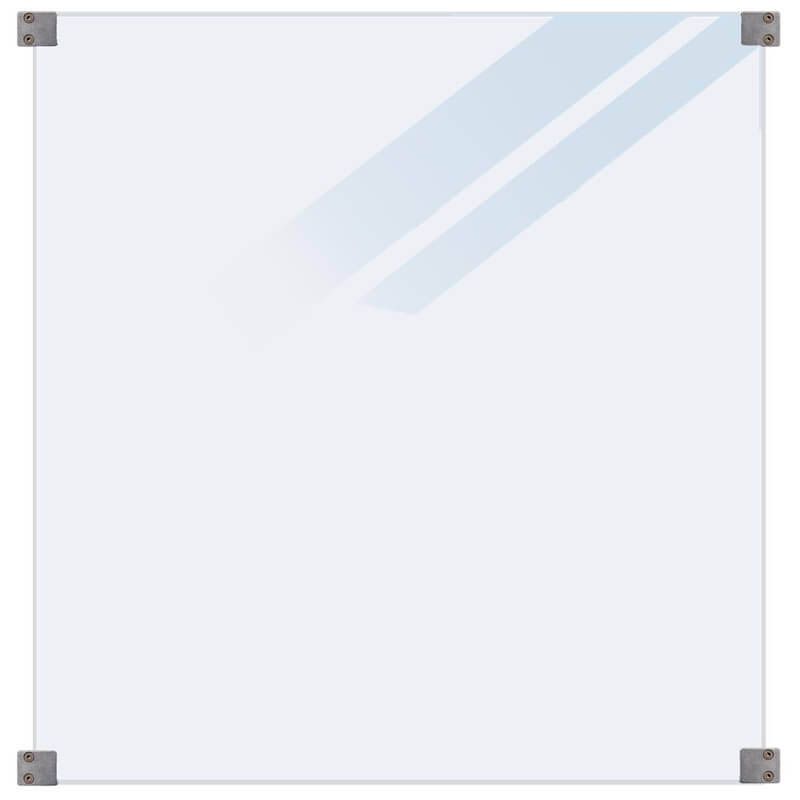 Glasplaat - Gehard glas 6 mm mat glas (90 x 91 cm)