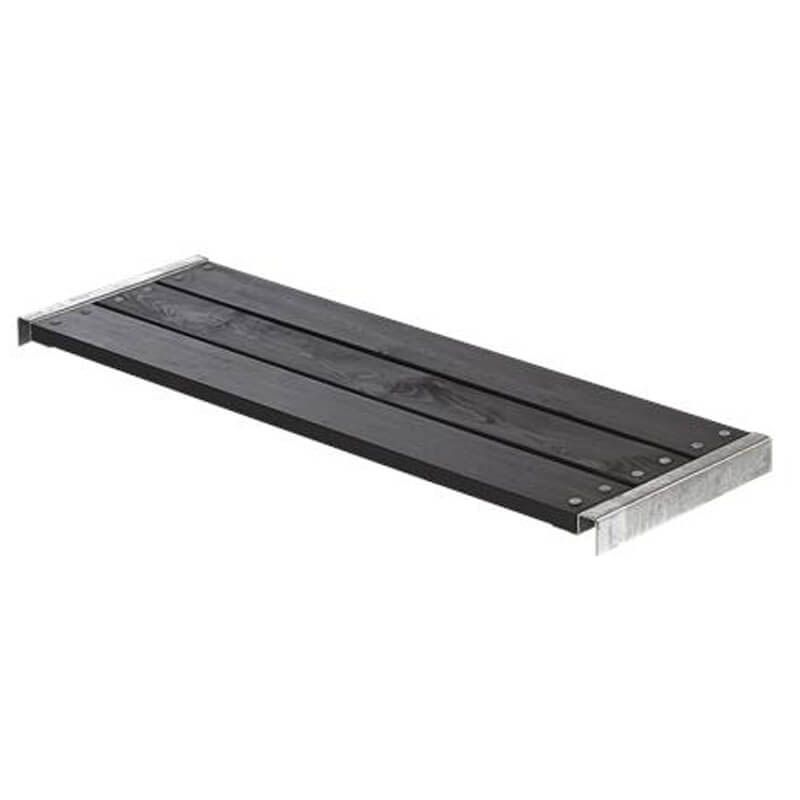 Houten bank vuren geimpregneerd - Cubic & Pipe 120 cm zwart