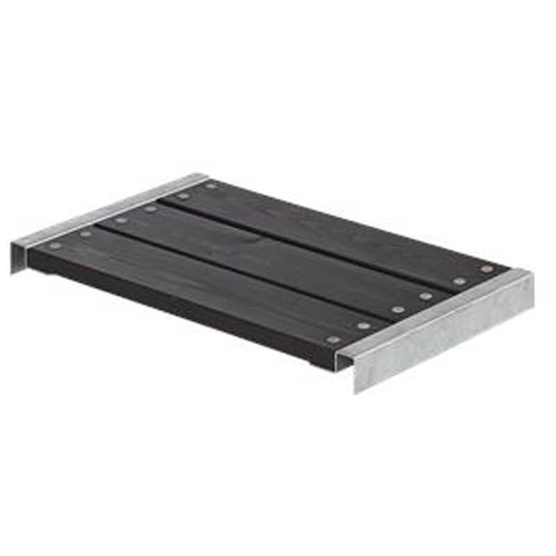 Houten bank vuren geimpregneerd - Cubic & Pipe 60 cm zwart