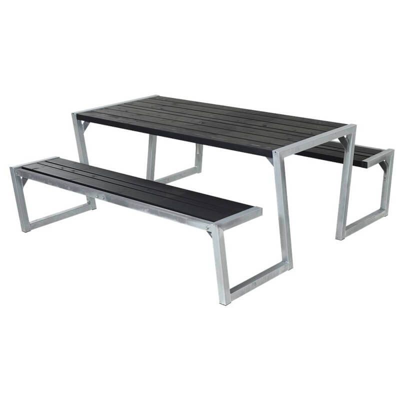 Picknicktafel vuren geimpregneerd - Zigma - zwart