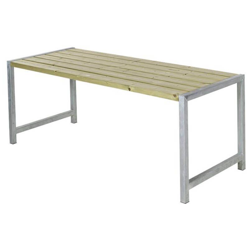 Planken tafel vuren geimpregneerd - Plankesaet 77 x 186 x 72 cm