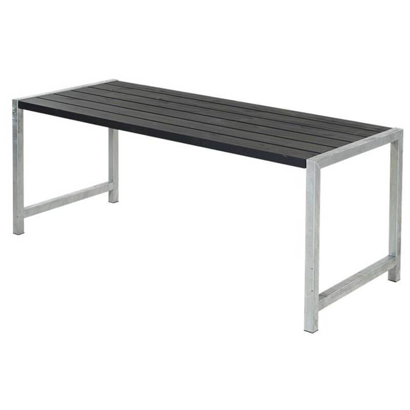 Tuintafel Plankesaet - Hout & Staal - 186 x 77 x 73 cm