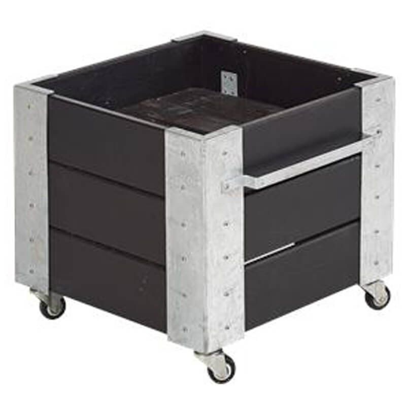 Plantenbak vuren geimpregneerd - Cubic zwart 46 x 50 x 45 cm