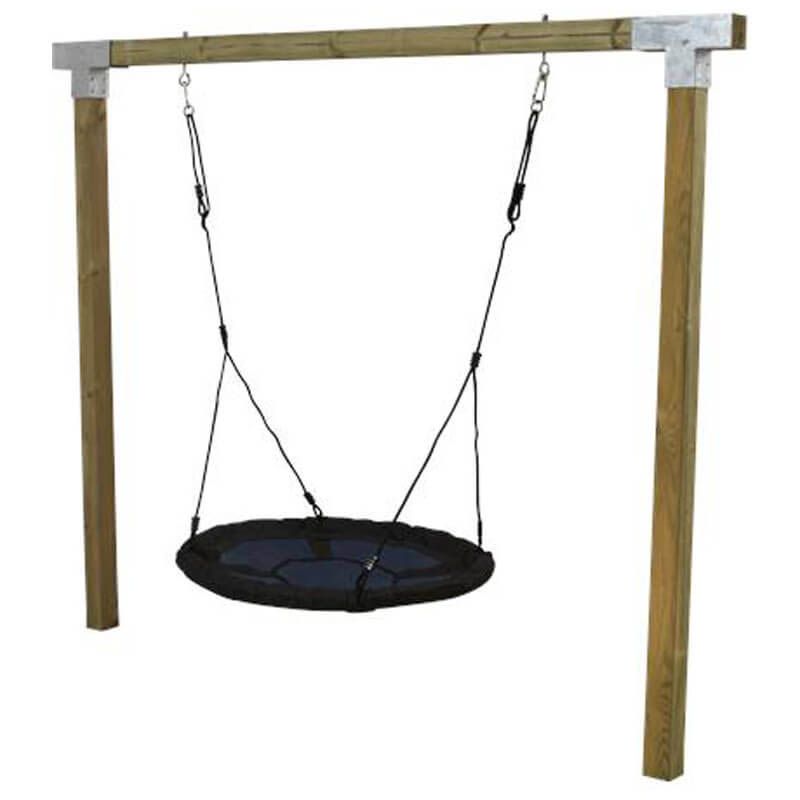 Schommelframe vuren geimpregneerd - Cubic met nestschommel