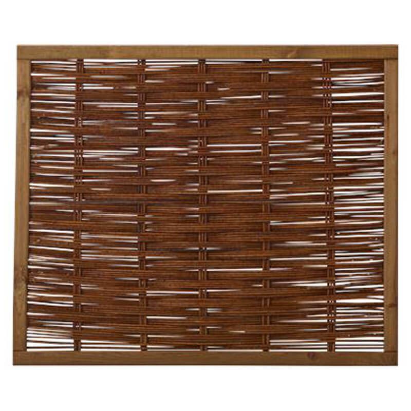 Tuinscherm gevlochten wilgen - Pil Standard (120 x 100 cm)