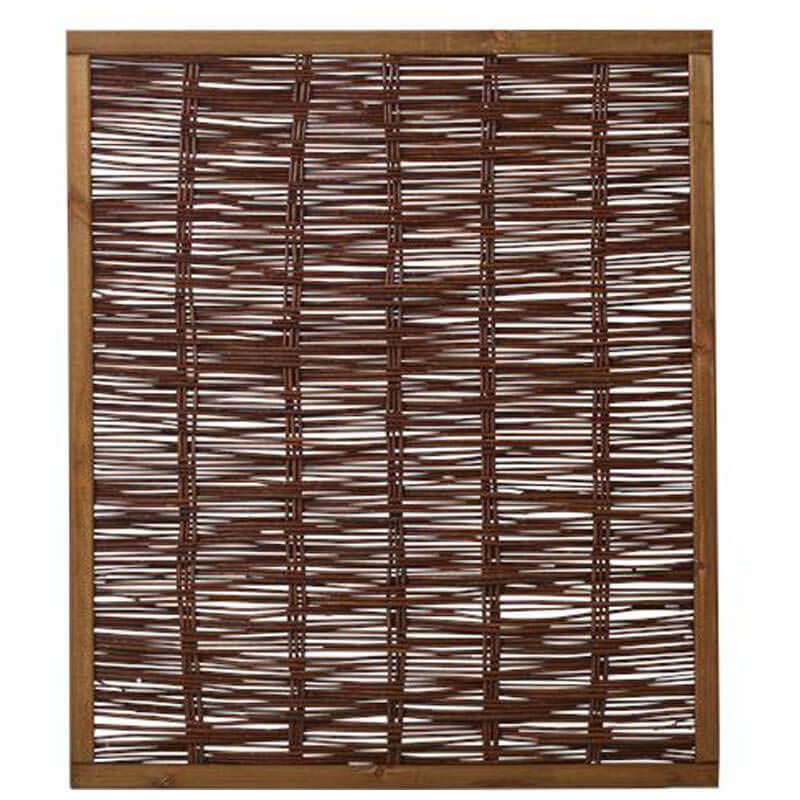 Tuinscherm gevlochten wilgen - Pil Standard (120 x 140 cm)