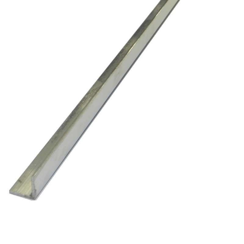 Aanslaglat / hoekstrip - Aluminium - 2 x 2 x 200 cm