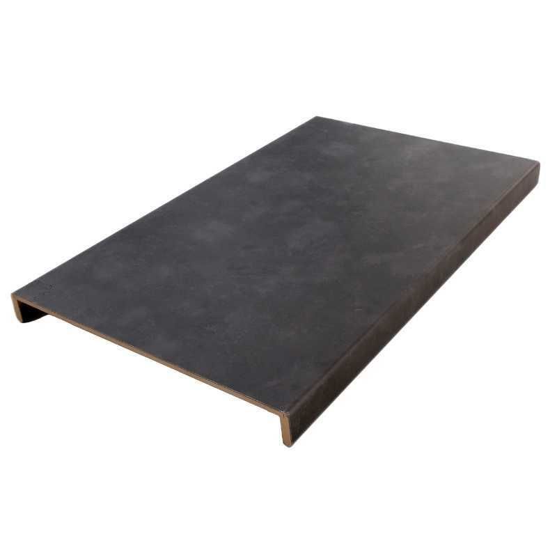 Overzettrede met neus (2 stuks) - PVC toplaag - Beton donker
