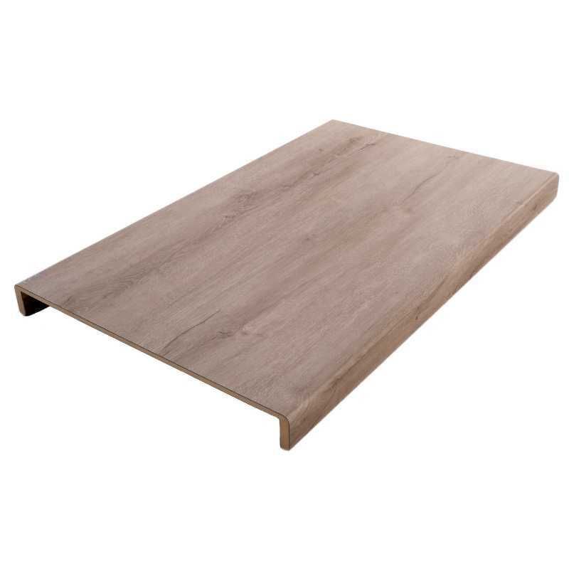 Overzettrede met neus (2 stuks) - PVC toplaag - Eik taupe