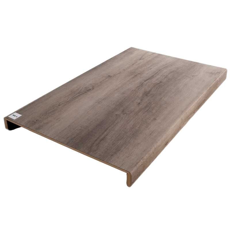 Overzettreden met neus (2 stuks) - PVC toplaag - Eik grijs - 100 x 60 cm