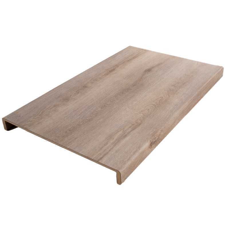 Overzettrede met neus (2 stuks) - PVC toplaag - Eik vergrijsd