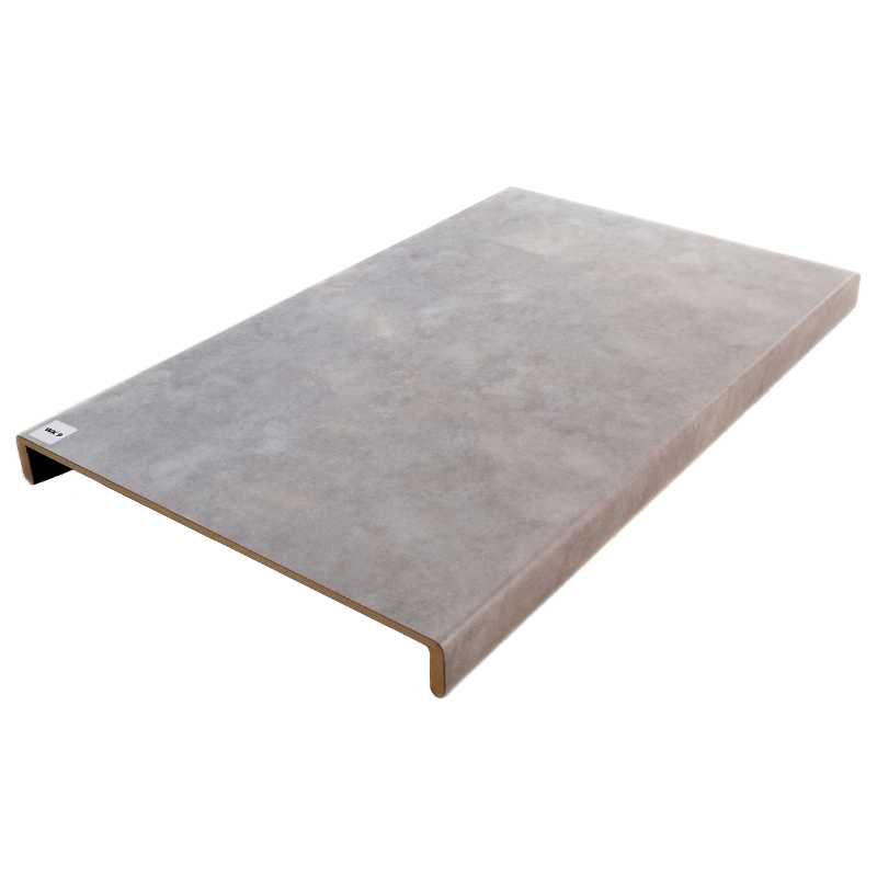 Overzettreden met neus (2 stuks) - PVC toplaag - Beton licht - 100 x 60 cm