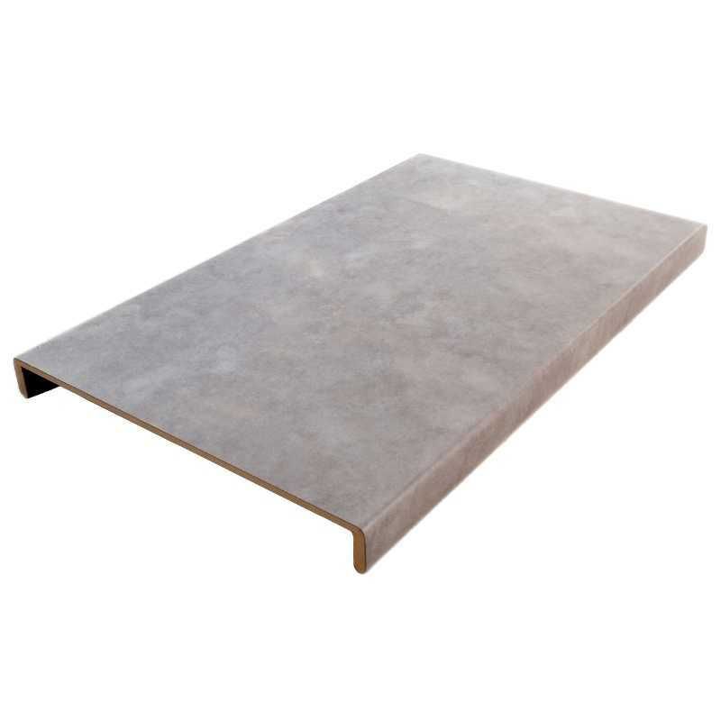 Overzettrede met neus (2 stuks) - PVC toplaag - Beton licht