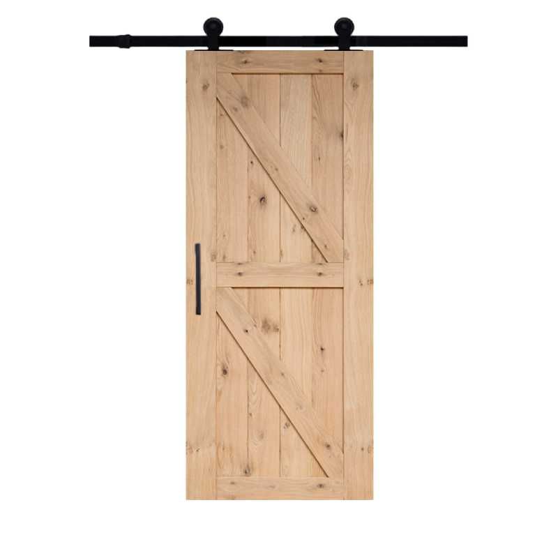 Schuifdeur - Cabana Roble - Dos links - Onbehandeld eiken toplaag