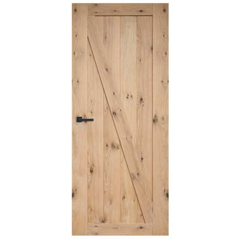 Binnendeur - Cabana Roble - Uno links - onbehandeld eiken toplaag