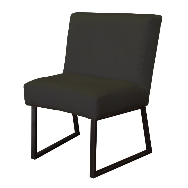 Eetkamerstoel - Rotterdam - geschikt voor ronde tafel - stof Element antraciet 02