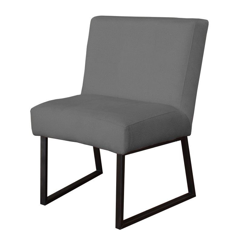 Eetkamerstoel - Rotterdam - geschikt voor ronde tafel - stof Element cementgrijs 23