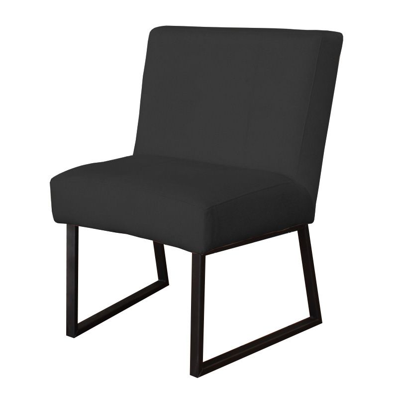 Eetkamerstoel - Rotterdam - geschikt voor ronde tafel - stof Element donkergrijs 22