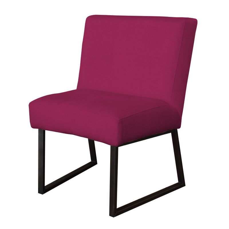 Eetkamerstoel - Rotterdam - geschikt voor ronde tafel - stof Element fuchsia 19