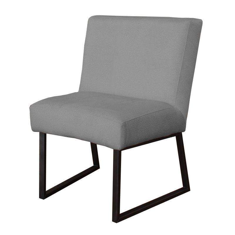 Eetkamerstoel - Rotterdam - geschikt voor ronde tafel - stof Element lichtgrijs 04