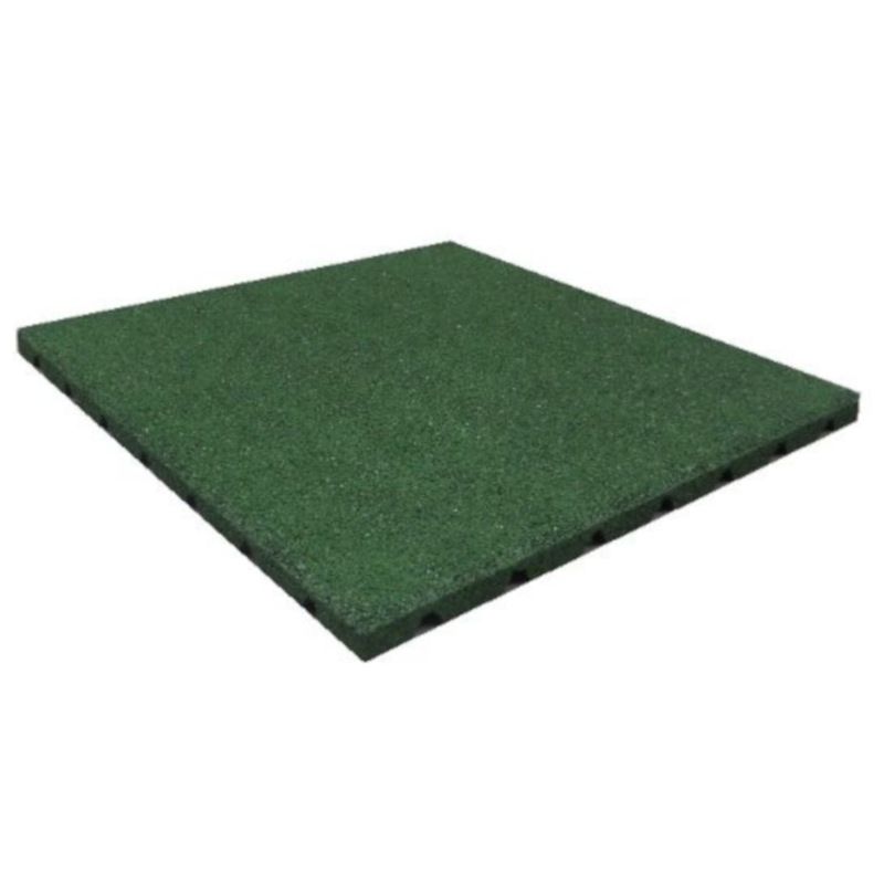 Terrastegel Rubber 50 x 50 cm 25 mm groen