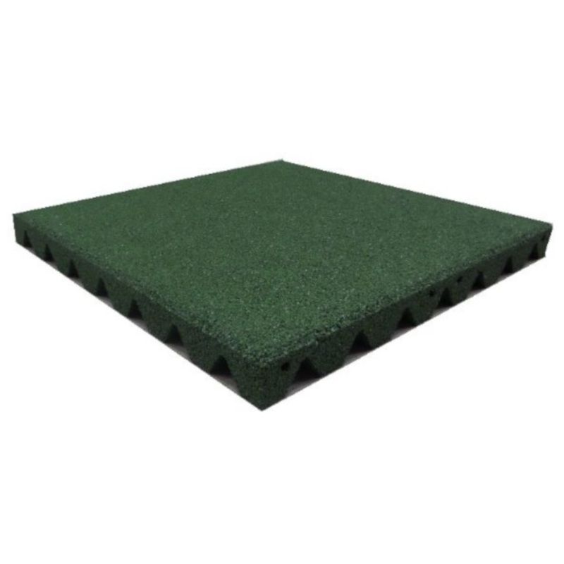 Terrastegel Rubber 50 x 50 cm 45 mm groen