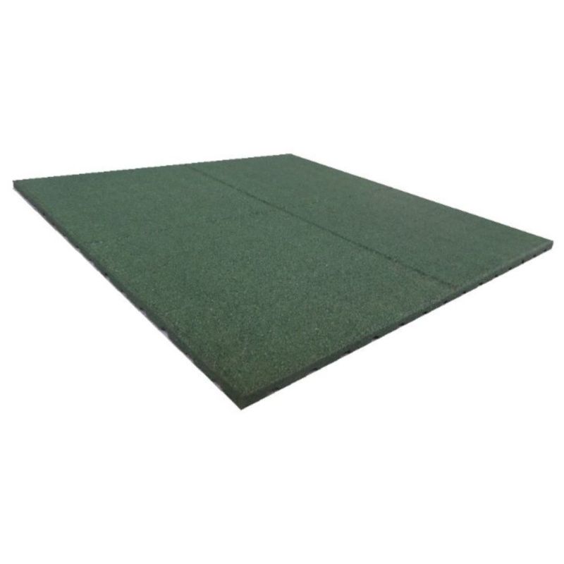 Terrastegel Rubber 100 x 100 (25 mm) groen