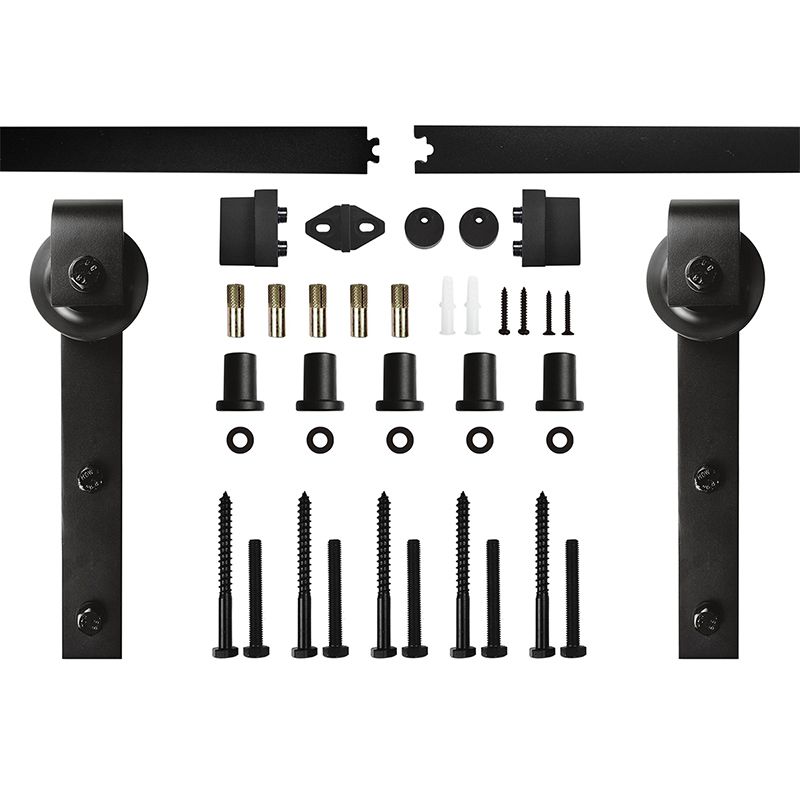 Schuifdeursysteem Basis - Mat zwart - Lengte 200 cm