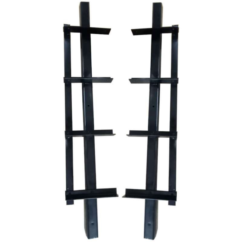 Shutter systeem - zwart gepoedercoat - 50 cm