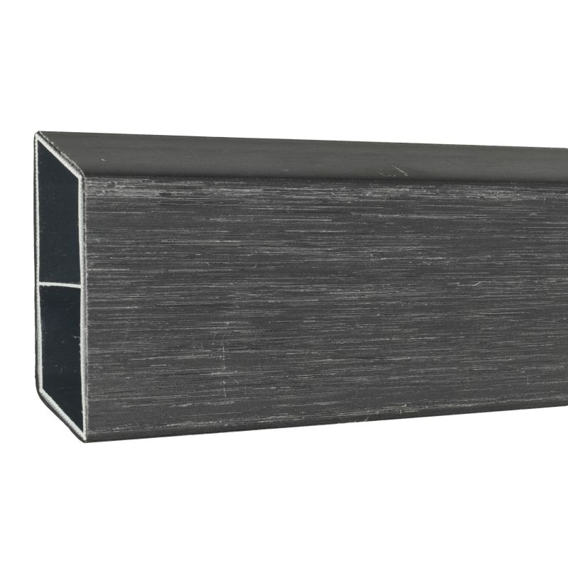 Rhombus zelfbouwset - lamel aluminium composiet co-ex zwart - 180 x 6,2 cm (12 stuks)