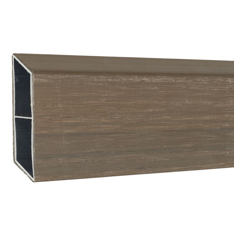 Rhombus zelfbouwset - lamel aluminium composiet co-ex ipé - 180 x 6,2 cm (12 stuks)
