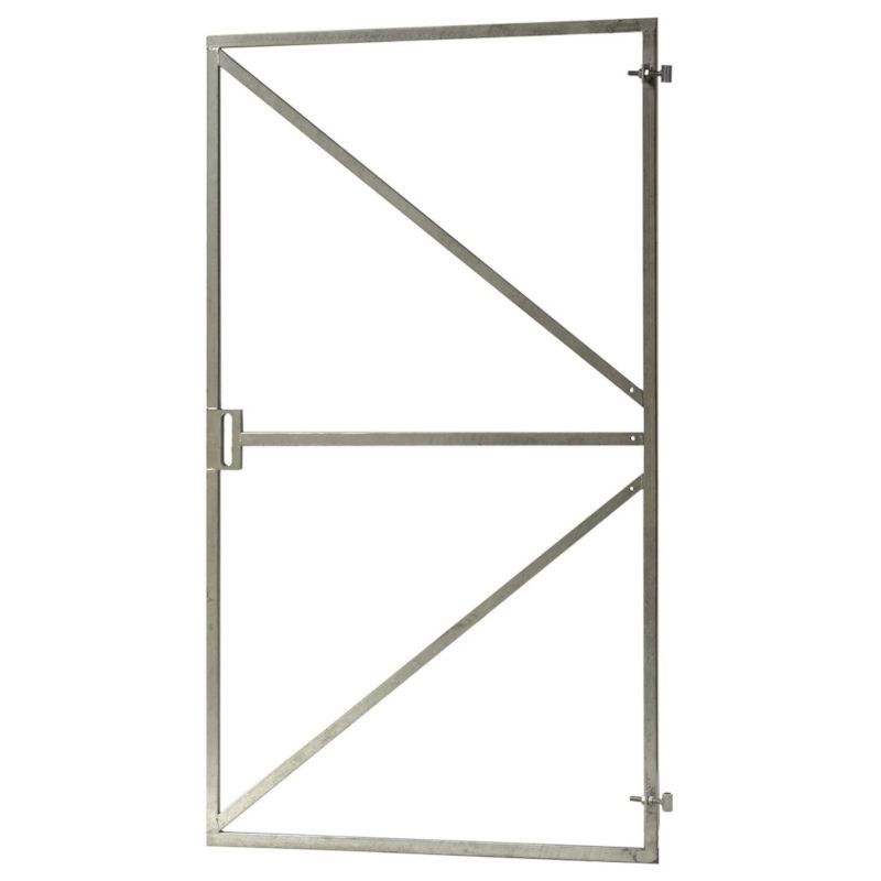 Stalen poortframe - 180 x 100 cm - met slotkast en draadstangen