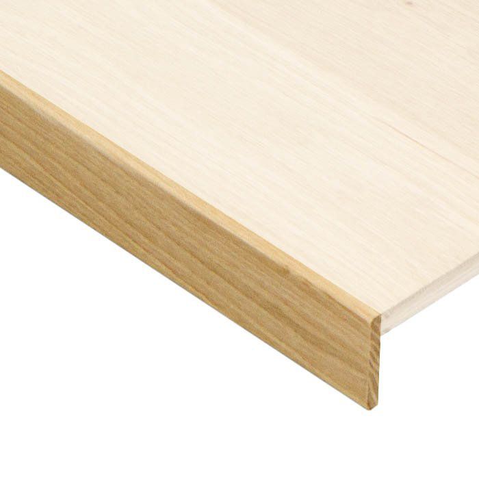 Afwerklijst achterkant trap/extra neus - Eiken onbehandeld - 140 x 6 cm