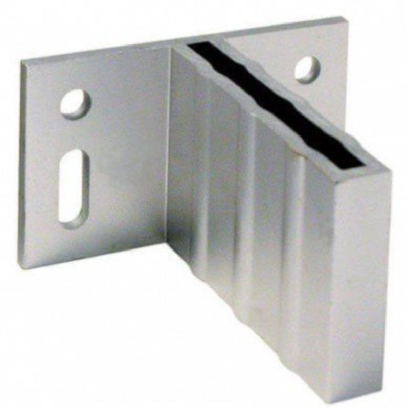 T-beslag blank aluminium voor C-Wood schermen (4 stuks)
