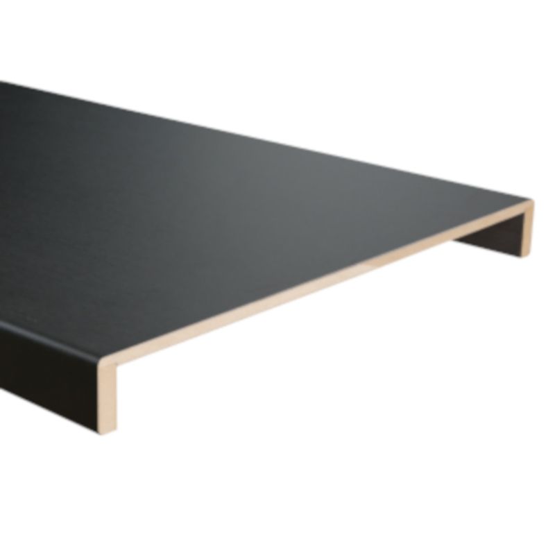 Overzettreden met neus (2 stuks) - Laminaat - Vasteras Zwart Houtnerf - 90 x 61 cm