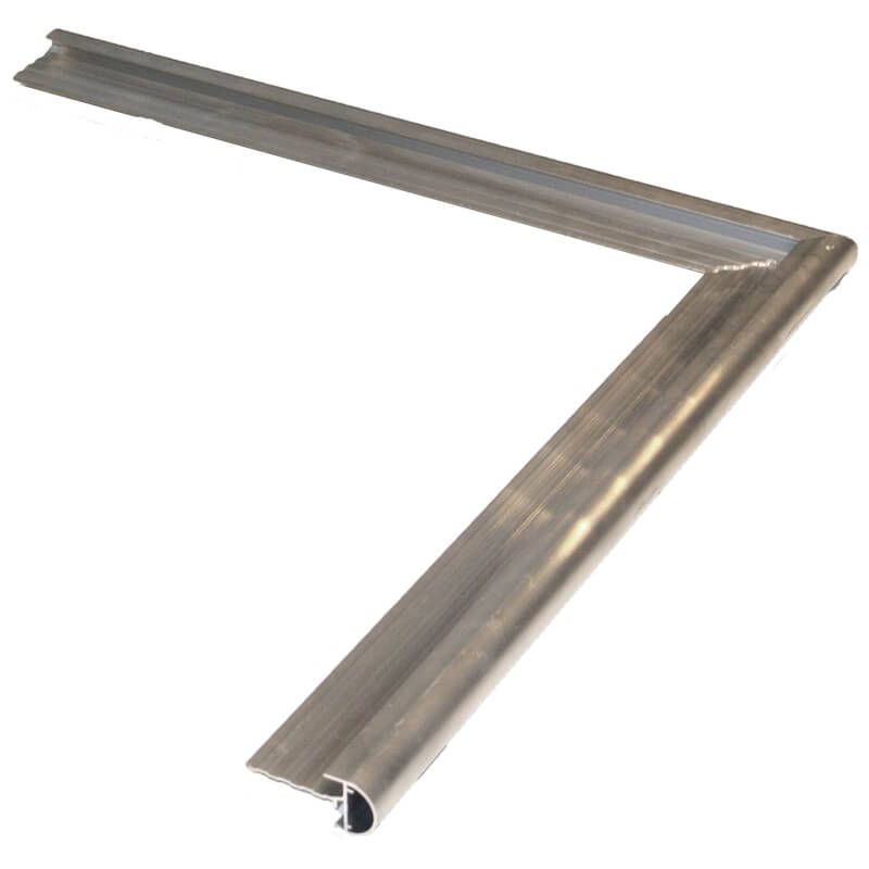 Daktrim aluminium binnenhoek met kraal 50 x 50 cm (26 mm)