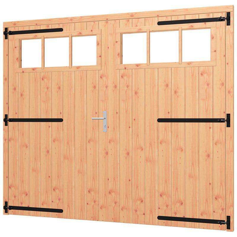 Dubbele deur met kozijn - 2400 x 2100 mm