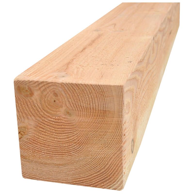 Paal Douglas 12,0 x 12,0 cm (400 cm) fijnbezaagd