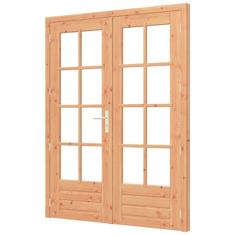 Dubbele deur met kozijn - 750 x 2060 mm