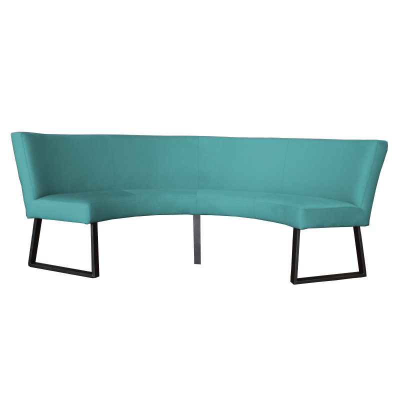 Eetkamerbank - Rotterdam - stof Element turquoise 15 - geschikt voor tafel 130 cm