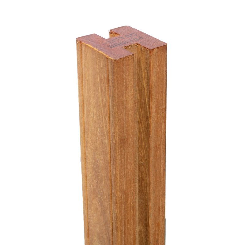 Tussenpaal rabatsysteem hardhout Bankirai 9 x 9 cm (200 cm)