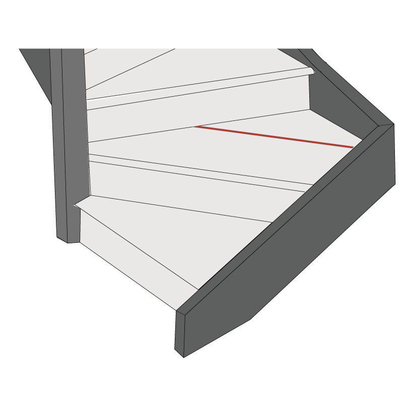 Verbindingsprofiel (4 stuks) - Voor diepe tredes - 40 cm
