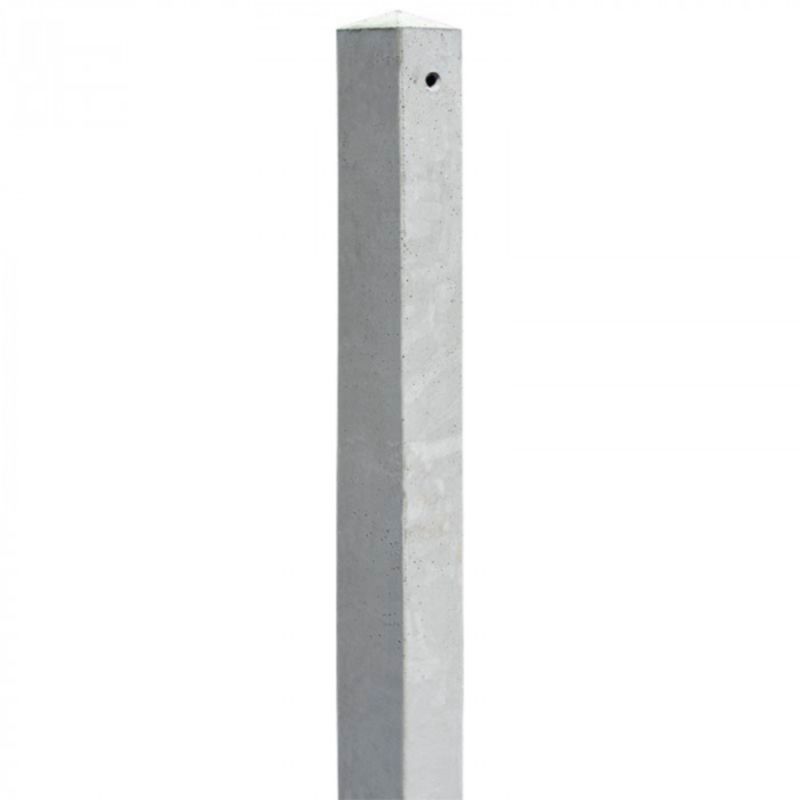 Paal beton - tussenpaal 7,5 x 7,5 cm grijs