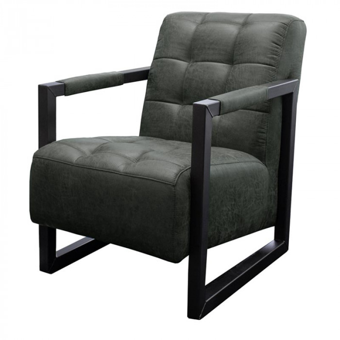 Toestemming Alstublieft congestie Industriële fauteuil Salina | lederlook Missouri antraciet 09 | 60 cm breed  kopen?