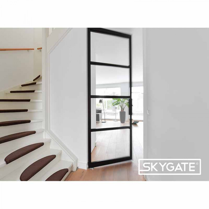 Skygate taatsdeur staal zwart | Links | 93 cm