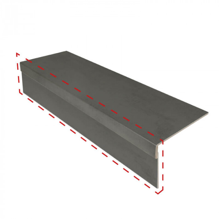 Cando kantenband betonlook Antraciet 40 x 6 cm (2 stuks) kopen?